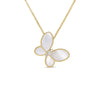 JASMINE DIAMOND AND MOTHER OF PEARL BUTTERFLY NECKLACE