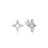 STARDUST SMALL PAVE DIAMOND STAR EARRINGS