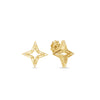 STARDUST SMALL OPEN FRAME DIAMOND STAR STUD EARRINGS