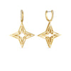 STARDUST MEDIUM OPEN FRAME DIAMOND STAR DANGLE EARRINGS