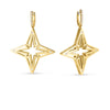 STARDUST LARGE OPEN FRAME DIAMOND STAR DANGLE EARRINGS