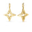 STARDUST LARGE OPEN FRAME DIAMOND STAR DANGLE EARRINGS