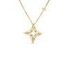STARDUST LARGE OPEN FRAME DIAMOND STAR NECKLACE