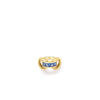 DESIGNER GOLD PRINCESS CUT RING