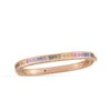PRINCESS MULTI SAPPHIRE SQUARE BANGLE