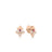 LOVE IN VERONA DIAMOND AND RUBELLITE SPLIT FLOWER STUD EARRINGS