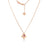 LOVE IN VERONA RUBELLITE DOUBLE FLOWER NECKLACE