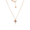 LOVE IN VERONA DIAMOND AND RUBELLITE SPLIT FLOWER NECKLACE