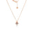 LOVE IN VERONA DIAMOND AND RUBELLITE SPLIT FLOWER NECKLACE