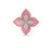 VENETIAN PRINCESS DIAMOND AND RHODONITE LARGE FLOWER RING