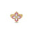 VENETIAN PRINCESS DIAMOND AND RHODONITE FLOWER RING