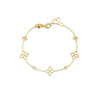 PRINCIPESSA DIAMOND AND FLOWER STATION BRACELET