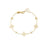 PRINCIPESSA DIAMOND AND FLOWER STATION BRACELET