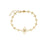 PRINCIPESSA FLOWER CHAIN AND DIAMOND FLOWER CHARM BRACELET
