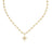 PRINCIPESSA FLOWER CHAIN AND DIAMOND FLOWER PENDANT NECKLACE