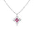 DIAMOND PRINCESS LUCE DIAMOND AND RUBELLITE FLOWER NECKLACE