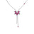 TIARE' DIAMOND AND RUBELLITE RIVIERA NECKLACE