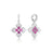 DIAMOND PRINCESS LUCE DIAMOND AND RUBELLITE FLOWER DROP EARRINGS