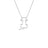 TINY TREASURES DIAMOND OUTLINED DOG NECKLACE