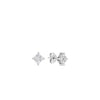 TINY TREASURES DIAMOND FLOWER STUD EARRINGS