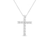 CLASSIC DIAMOND LARGE SQUARE CROSS NECKLACE