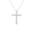 CLASSIC DIAMOND LARGE SQUARE CROSS NECKLACE