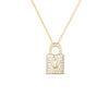 TINY TREASURES DIAMOND LOCK NECKLACE