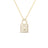 TINY TREASURES DIAMOND LOCK NECKLACE