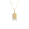 TINY TREASURES DIAMOND PICKLEBALL RACKET AND BALL NECKLACE