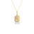 TINY TREASURES DIAMOND PICKLEBALL RACKET AND BALL NECKLACE