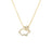 TINY TREASURES DIAMOND RABBIT OUTLINE NECKLACE