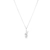 TINY TREASURES DIAMOND PEACE SIGN HAND NECKLACE