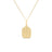 TINY TREASURES TEXTURED PICKLE BALL RACKET NECKLACE