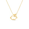 TINY TREASURES RABBIT OUTLINE NECKLACE