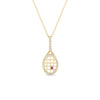 TINY TREASURES DIAMOND TENNIS RACKET NECKLACE