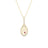 TINY TREASURES DIAMOND TENNIS RACKET NECKLACE