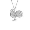 TINY TREASURES DIAMOND ROOSTER NECKLACE