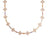 VENETIAN PRINCESS CARNIVAL PAVE DIAMOND AND MIXED BAGUETTE FLOWER LONG NECKLACE