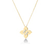 LOVE IN VERONA MEDIUM DIAMOND FLOWER NECKLACE