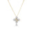 LOVE IN VERONA MEDIUM PAVE DIAMOND FLOWER NECKLACE