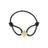 PETITE VENETIAN PRINCESS DIAMOND AND BLACK SILK FLOWER BRACELET
