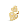 VENETIAN PRINCESS DOUBLE HEART MEDALLION RING