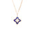 VENETIAN PRINCESS DIAMOND AND LAPIS FLOWER LONG NECKLACE