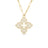 VENETIAN PRINCESS PAVE DIAMOND LARGE FLOWER LONG NECKLACE