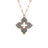 VENETIAN PRINCESS DIAMOND AND GREY TITANIUM MEDIUM FLOWER LONG NECKLACE