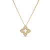 VENTIAN PRINCESS PAVE DIAMOND SMALL FLOWER NECKLACE