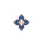 VENETIAN PRINCESS DIAMOND AND BLUE TITANIUM MEDIUM FLOWER RING