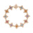 VENETIAN PRINCESS CARNIVAL PAVE DIAMOND AND MIXED STONES FLOWER BRACELET