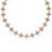 VENETIAN PRINCESS CARNIVAL PAVE DIAMOND AND MIXED STONES FLOWER NECKLACE