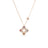 VENETIAN PRINCESS CARNIVAL PAVE DIAMOND AND MIXED STONES LARGE OPEN FLOWER LONG NECKLACE